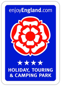 Wyreside Farm Park, Visit England 4 STAR award for camping & caravanning.